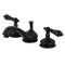 Kingston Brass KS1160PKL Duchess Widespread Bathroom Faucet W/Brass Pop-Up, Matte Blk KS1160PKL - alternate 1